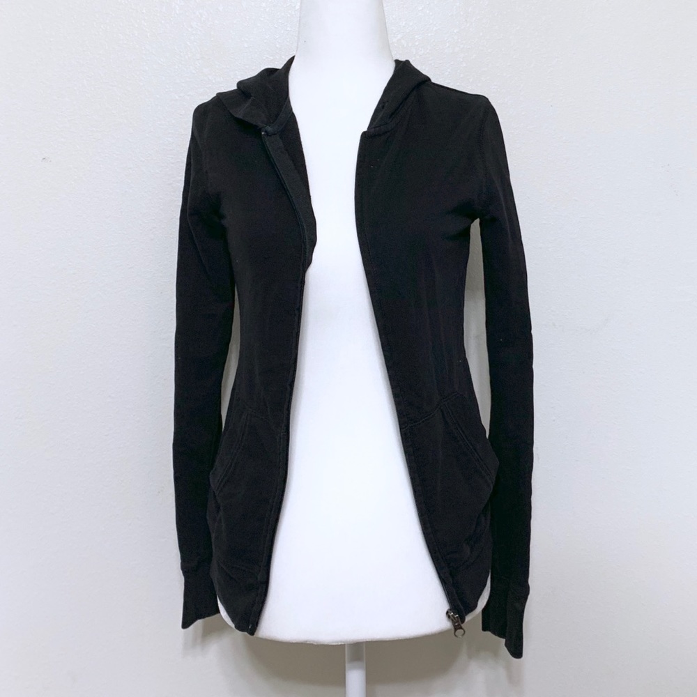 Mossimo Black zip hoodie size xs
